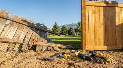 Fence repair service in Ogden